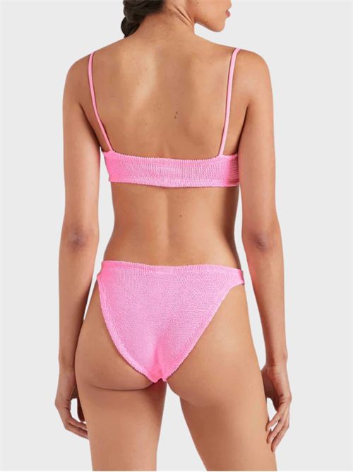 Alicia bikini with ruched bow top and spaghetti straps HUNZA G | ALICIA4